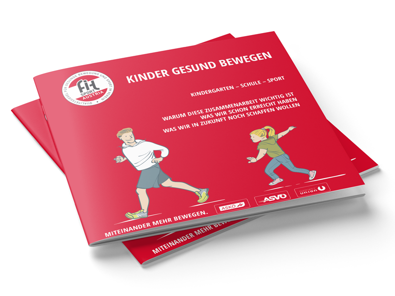 Grafikdesign Broschuere Fitsport Austria