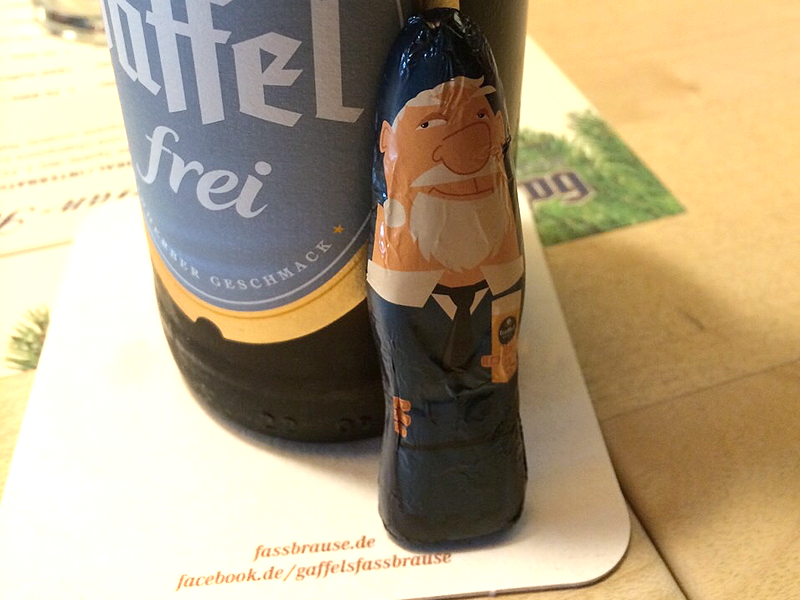 Grafikdesign Schokoladennikolaus Bierdeckel