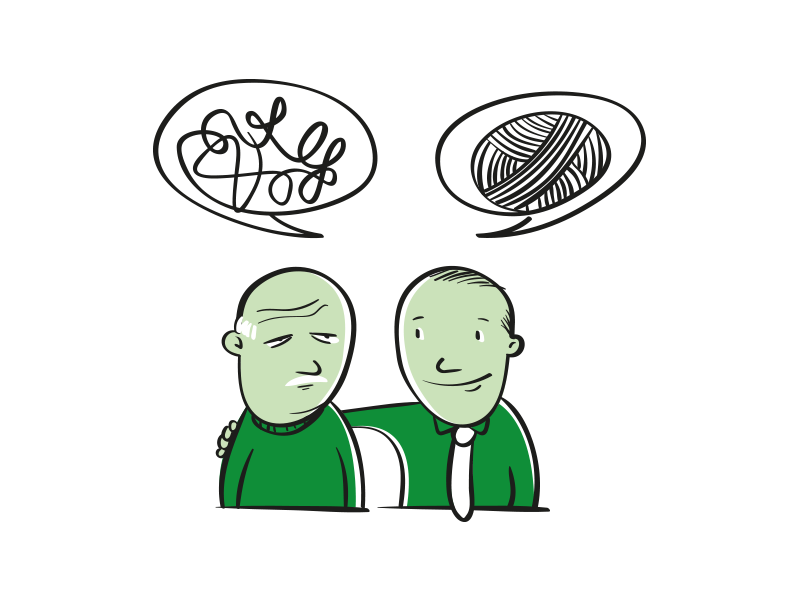 Infografik Pflegeberatung Hilfe leisten